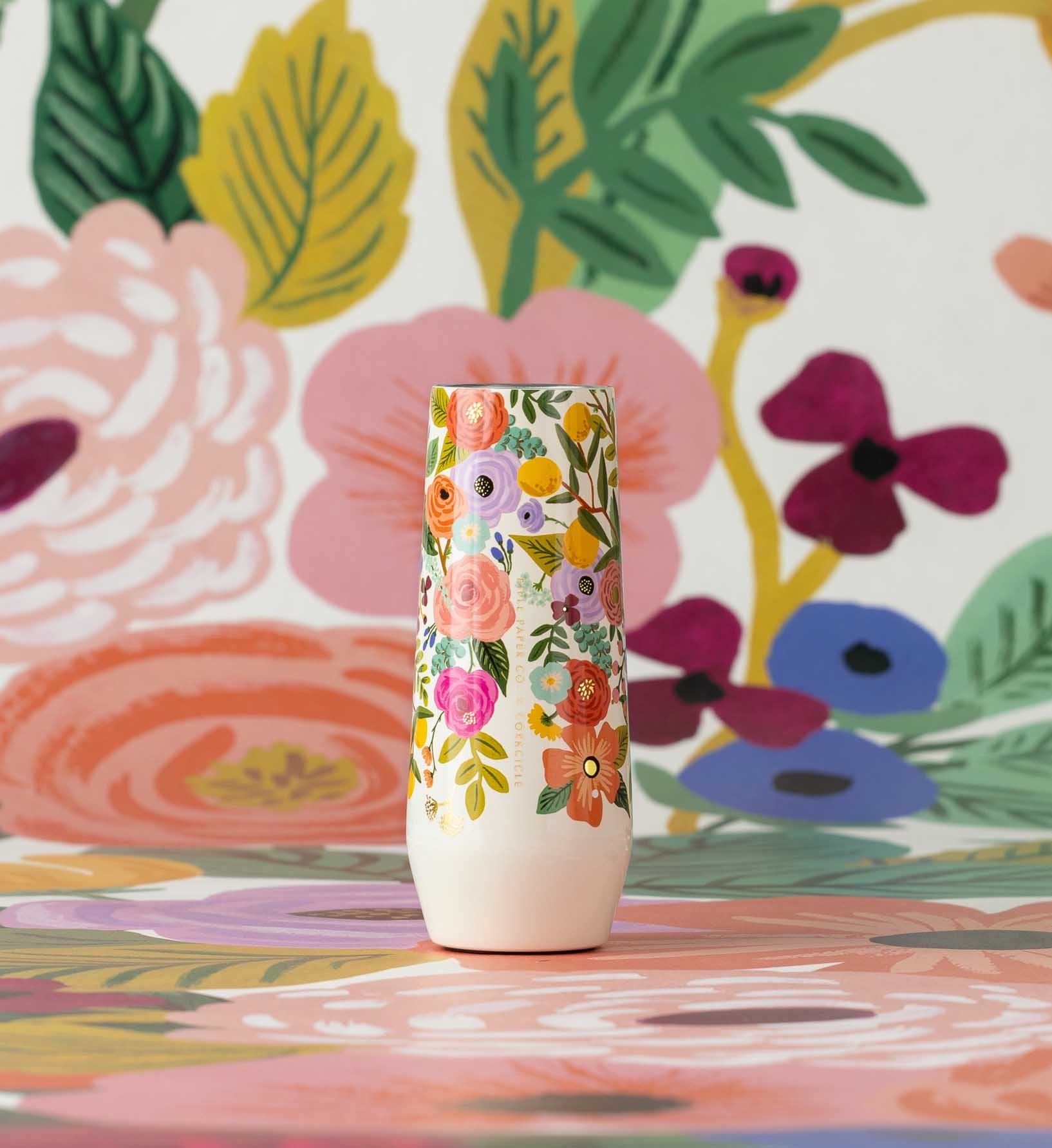 7 oz. Stemless Flute - Garden Party