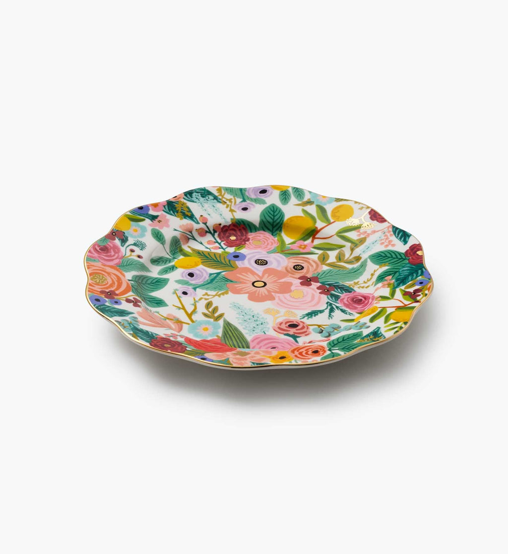 Porcelain Dessert Plate Set - Garden Party