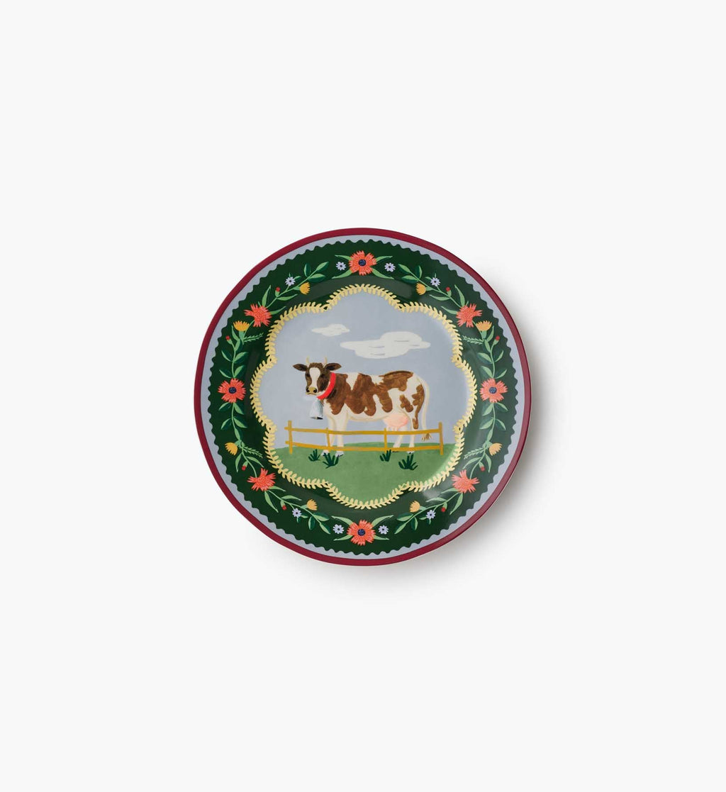Porcelain Dessert Plate Set - Home Sweet Home