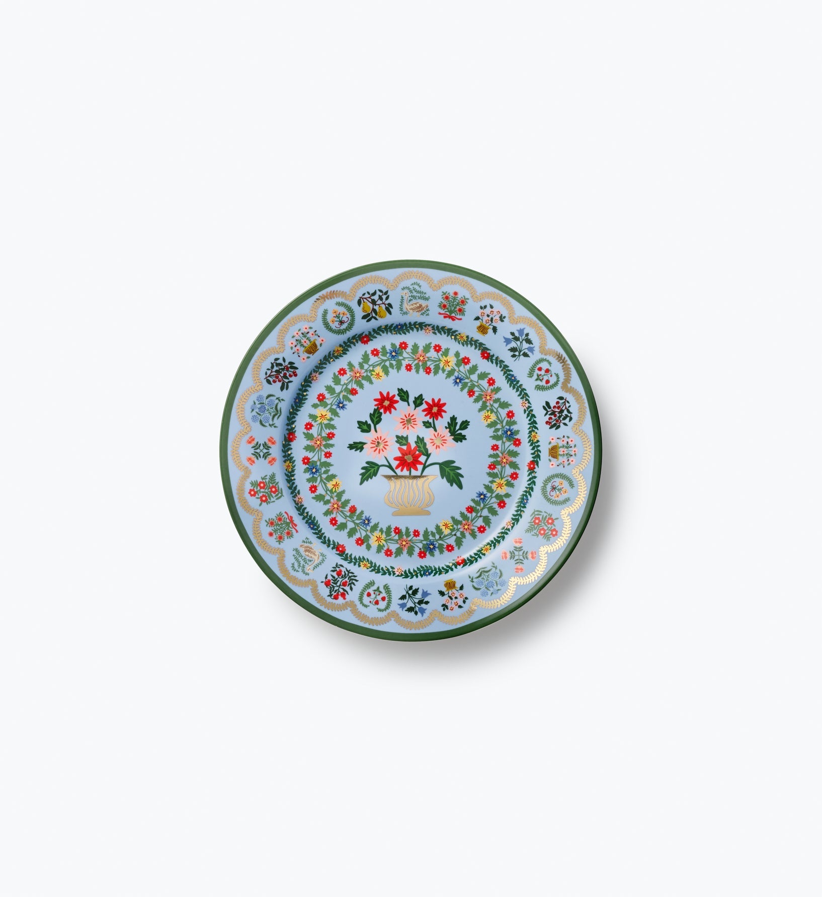 Porcelain Dessert Plate Set - Rosette